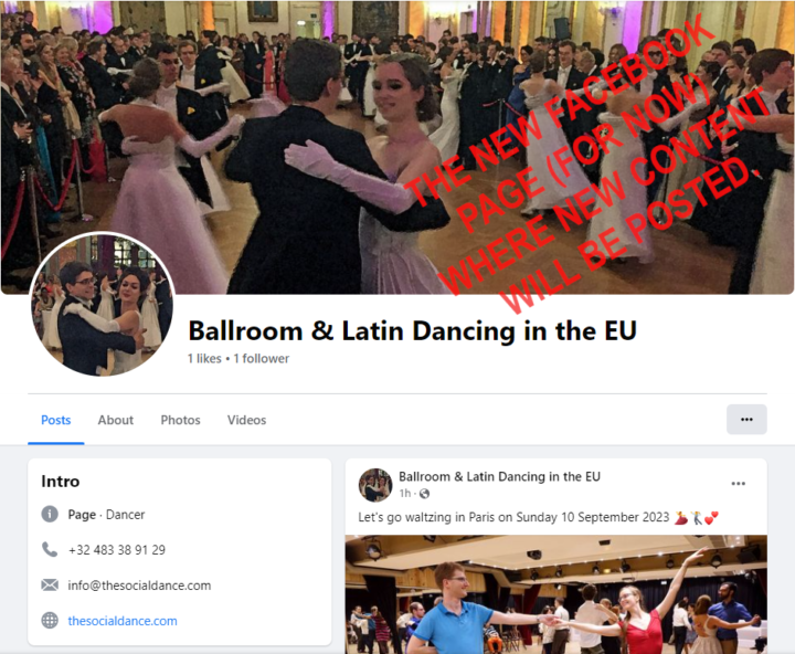 Our new Facebook page as of September 2023